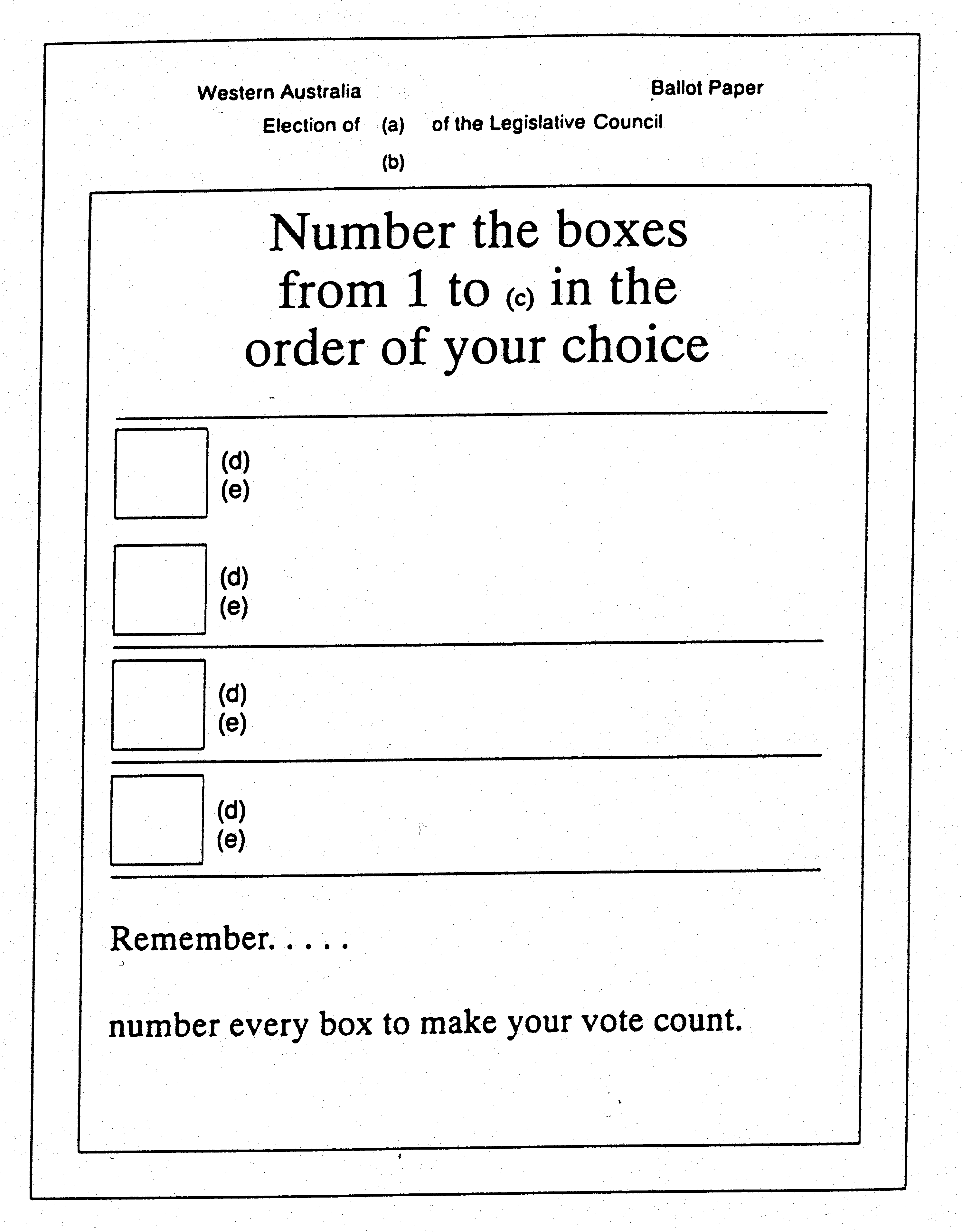 Electoral (Ballot Paper Forms) Regulations 1990 01-d0-03 Xml